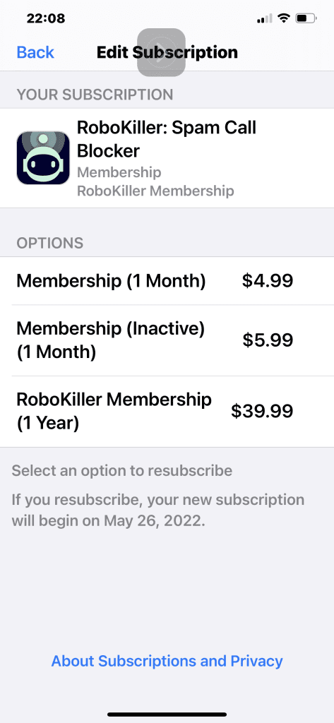Robokiller Subscription Removal Steps