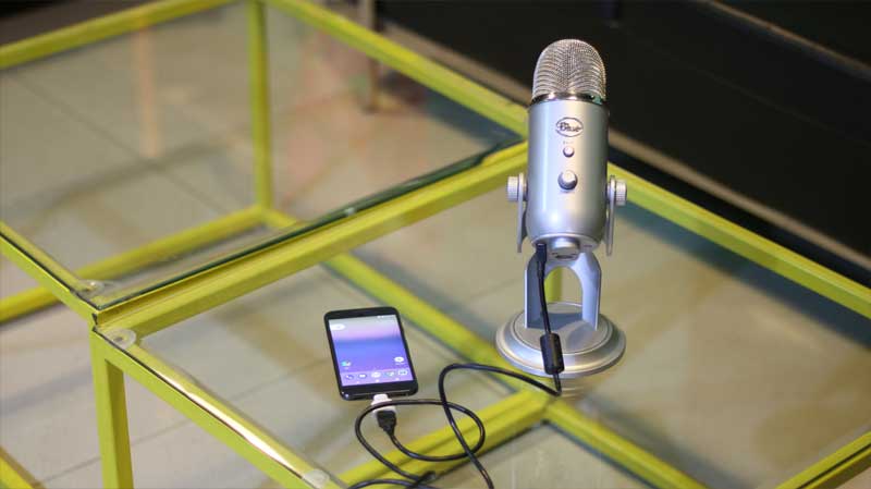 Pairing Blue Yeti Microphone with Android Using USB Cable