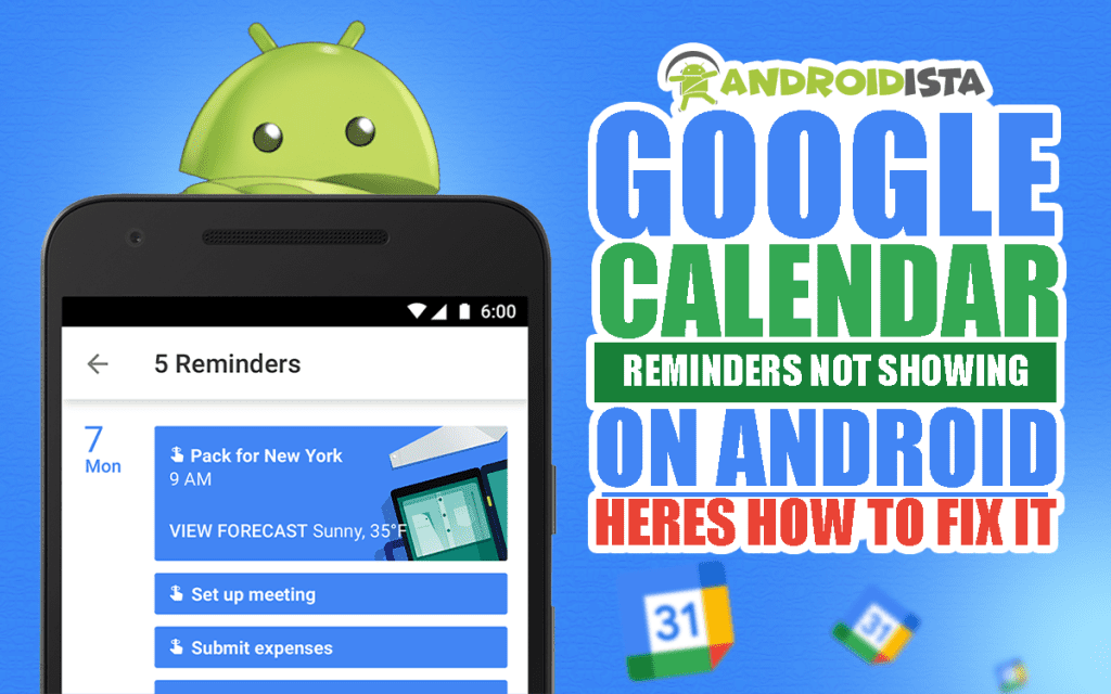 Google Calendar Reminders Not Showing on Android