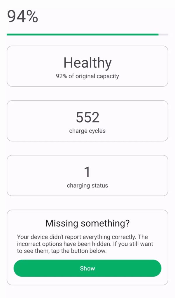 Measuring Battery Health for Android 14